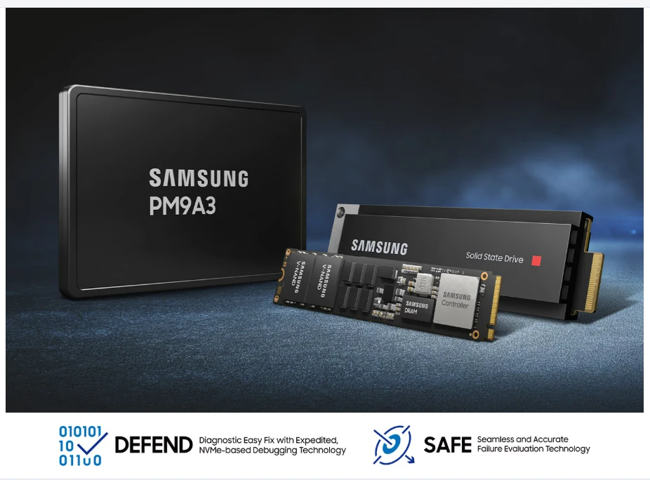 Samsung PM9A3 Enterprise NVMe SSD key features
