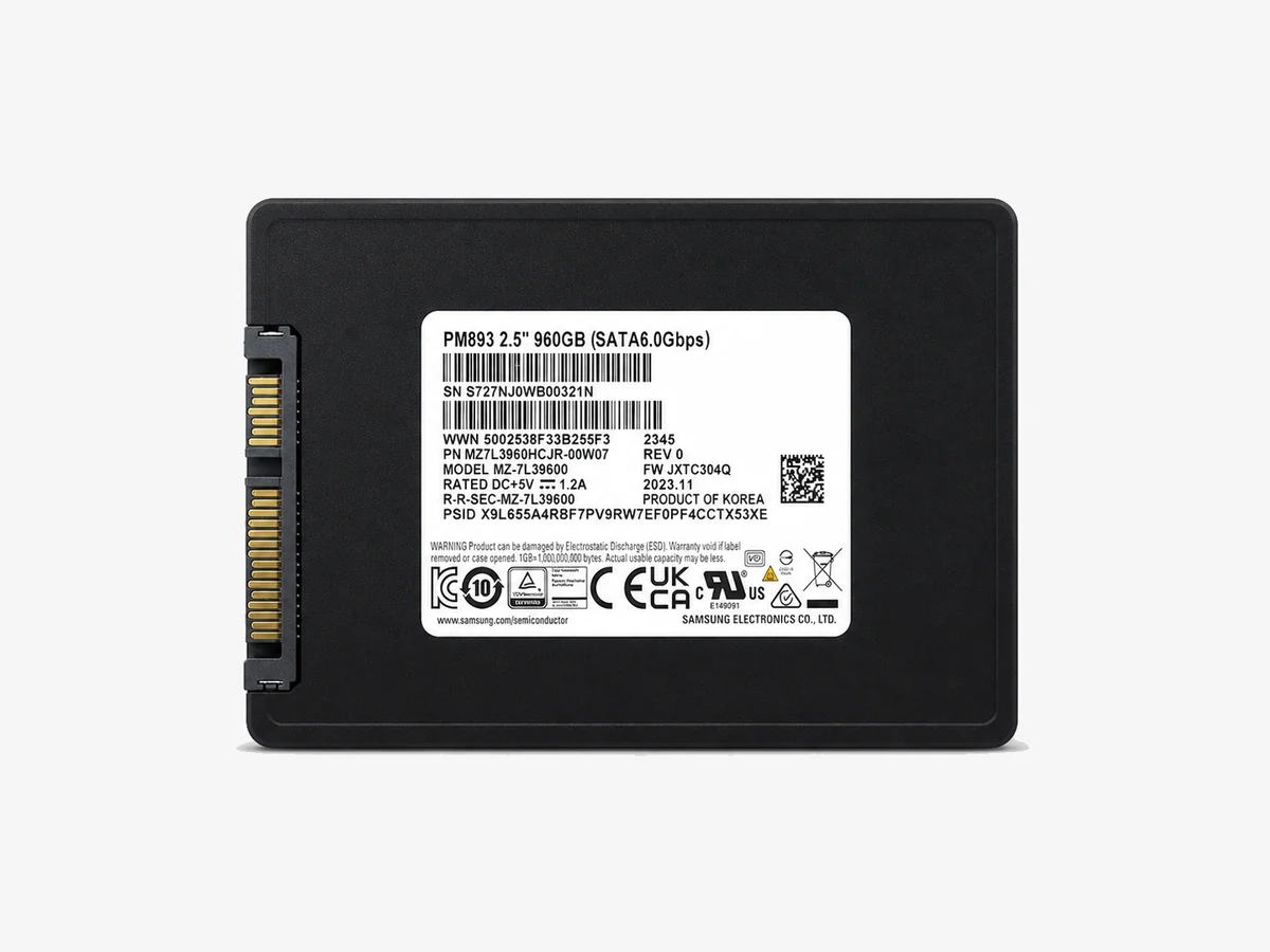 Samsung PM893 Enterprise SATA SSD