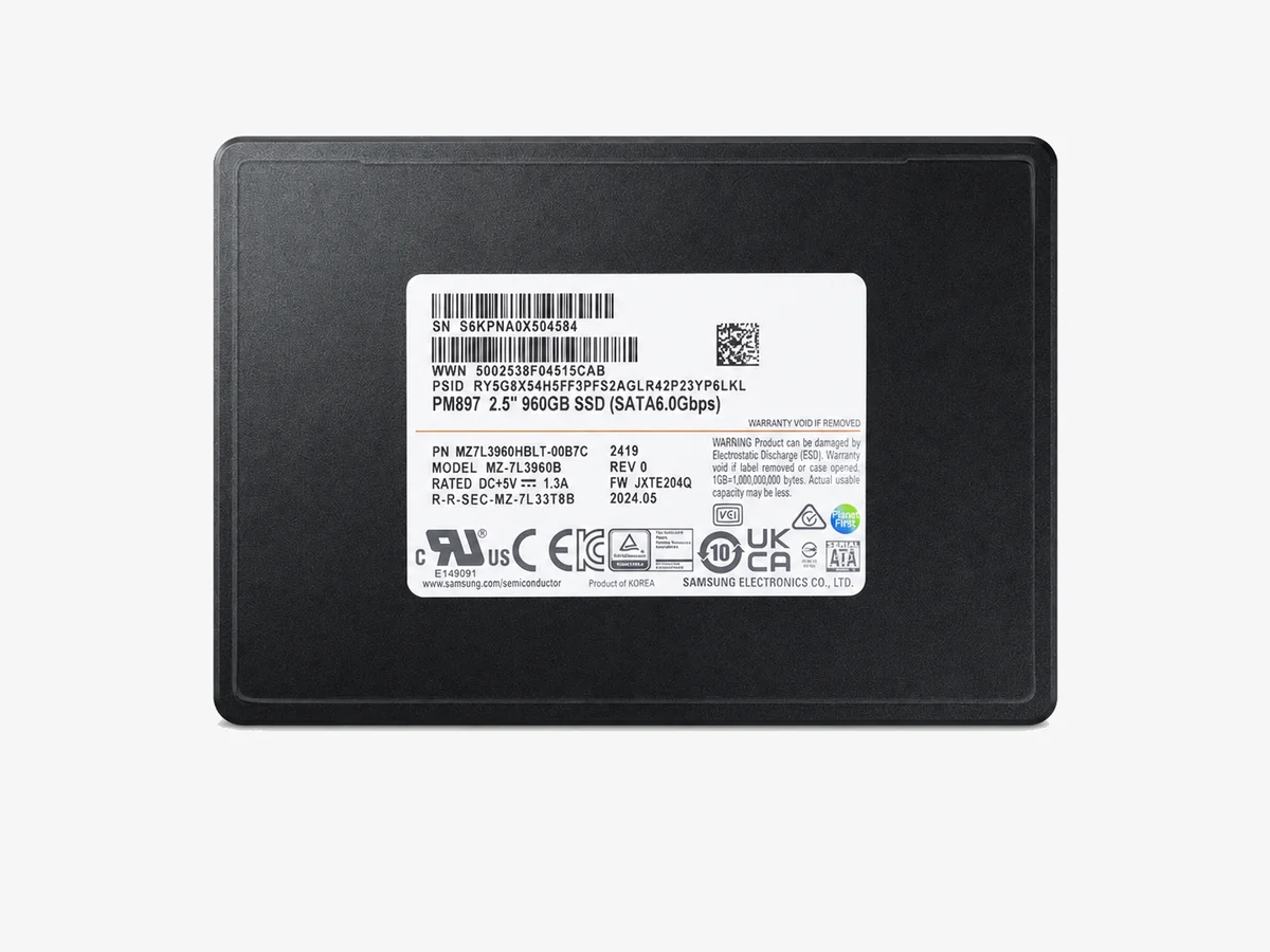 Samsung PM897 Enterprise SATA SSD